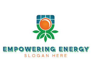 Renewable Solar Panel logo design