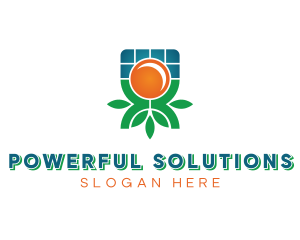 Renewable Solar Panel logo design