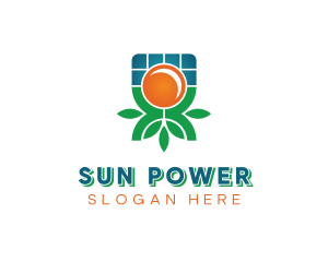 Renewable Solar Panel logo