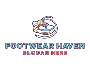 Streetwear Shoe Sneakers logo design