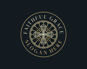 Holy Catholic Cross logo design