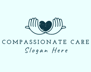 Heart Advocate Hand logo design