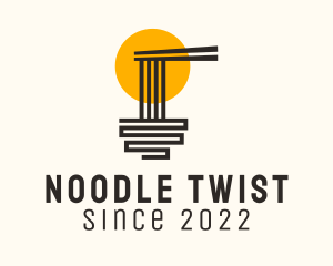 Sunset Noodle Restaurant logo design