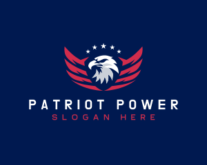 Winged Eagle Patriotic  logo design