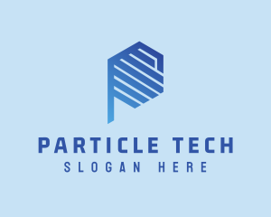 Hexagon Tech Letter P  logo design