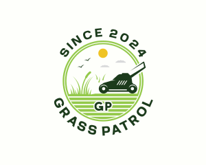 Mowing Garden Backyard logo