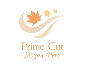 Autumn Leaves Wind Logo