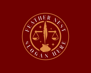 Feather Pen Scale logo