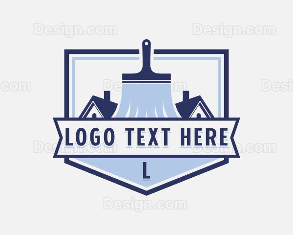 Paintbrush Handyman Renovation Logo