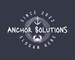 Nautical Anchor Crab  logo