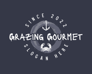 Nautical Anchor Crab  logo design