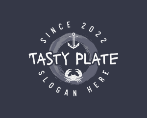 Nautical Anchor Crab  logo design