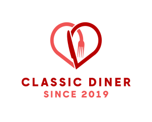 Cutlery Heart Diner  logo