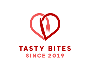 Cutlery Heart Diner  logo design