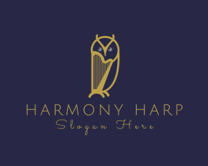 Golden Harp Owl logo