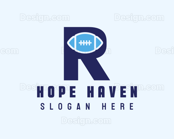 Blue R Football Logo