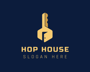 House Door Key logo design