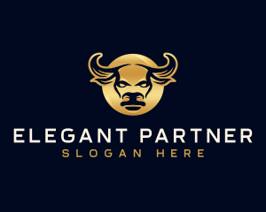 Premium Bull Horn logo design