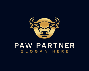 Premium Bull Horn logo design