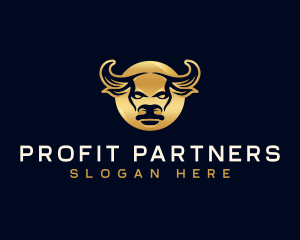 Premium Bull Horn logo design