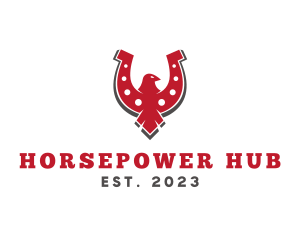 Flying Eagle Horseshoe logo design