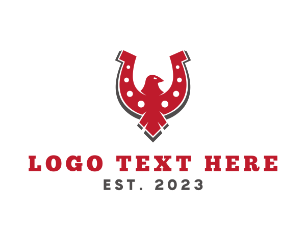 Horseshoe logo example 2