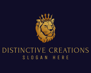 Finance King Lion logo design