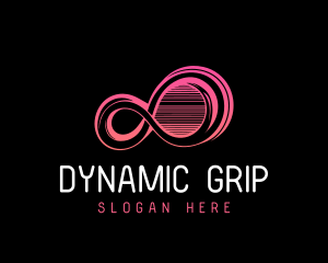 Abstract Infinity Lines logo design