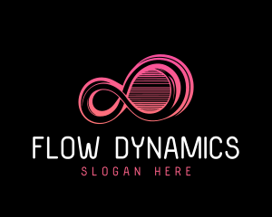 Abstract Infinity Lines logo design