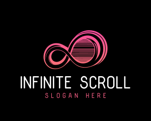 Abstract Infinity Lines logo design