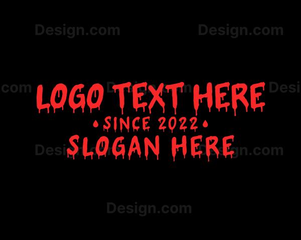 Horror Brand Wordmark Logo
