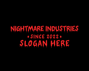 Horror Brand Wordmark logo