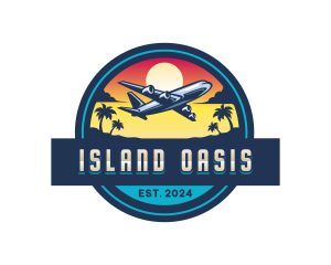 Island Summer Vacation logo design