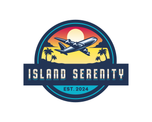 Island Summer Vacation logo design