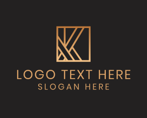 Elegant Luxurious Letter K logo