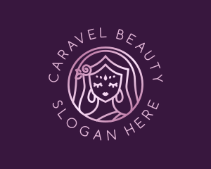 Woman Beauty Hair Salon logo design