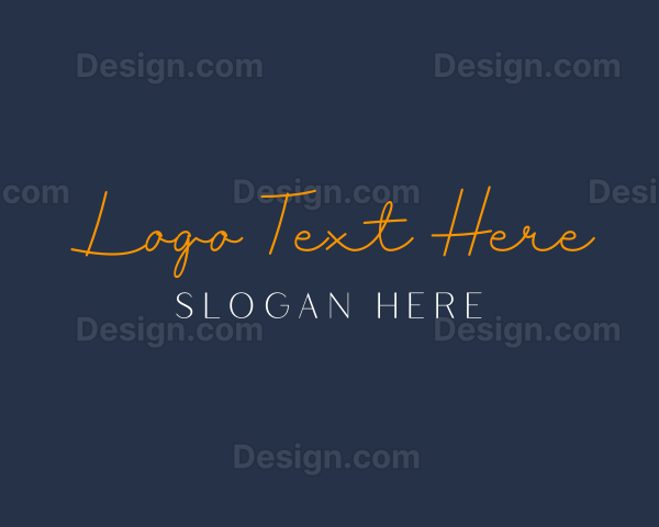 Cursive Handwritten Wordmark Logo