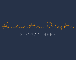 Cursive Handwritten Wordmark logo design