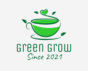 Natural Green Tea  logo design