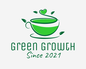 Natural Green Tea  logo design