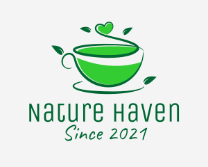 Natural Green Tea  logo design