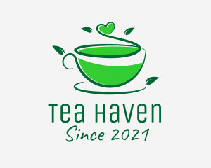 Natural Green Tea  logo design