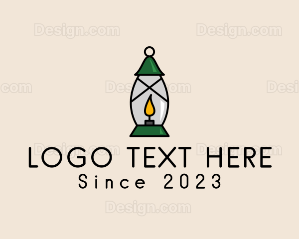 Candle Lamp Lighting Logo