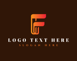 Elegant Corporate Letter F logo