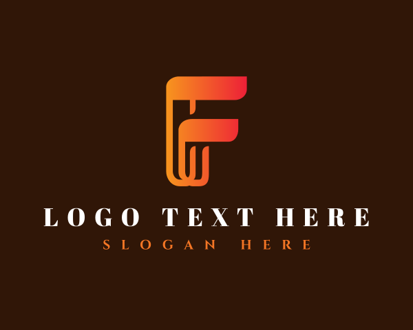 Letter F logo example 2
