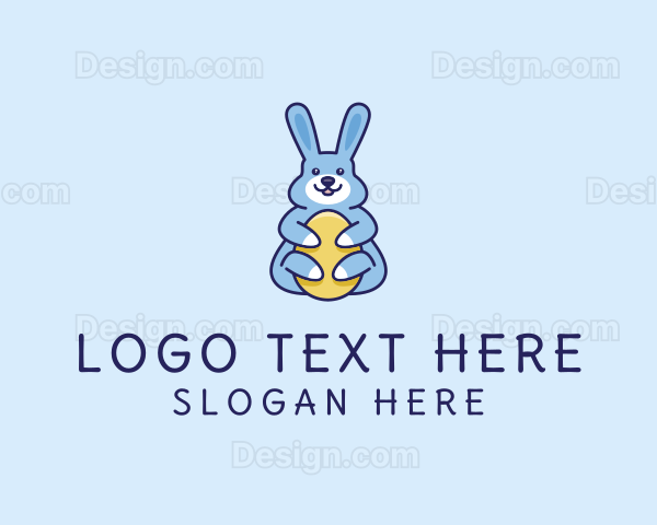 Easter Bunny Hug Logo