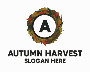 Autumn Forest Wreath logo design