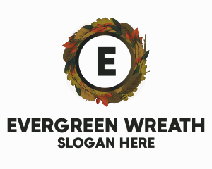 Autumn Forest Wreath logo design