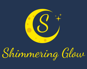 Evening Moon Stars logo design