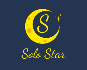 Evening Moon Stars logo design